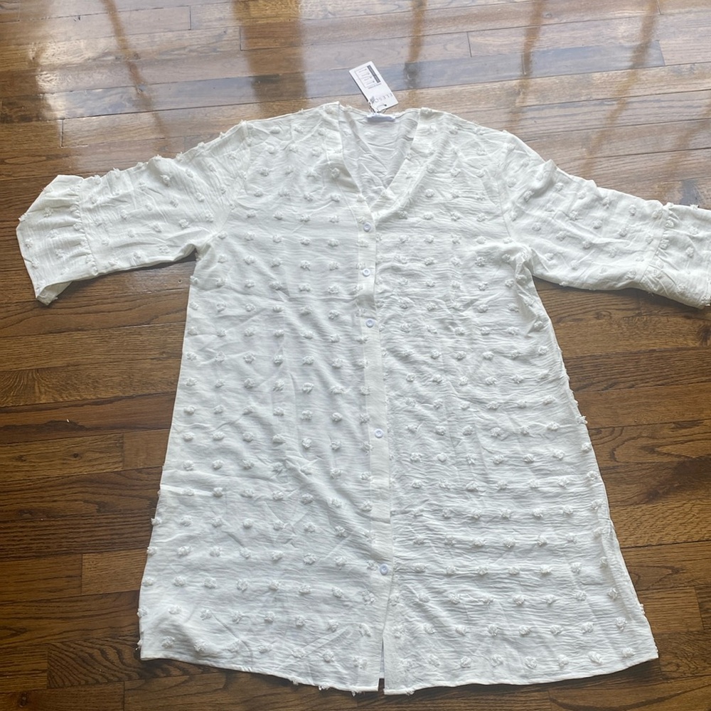 New ELESOL button down dress/coverup